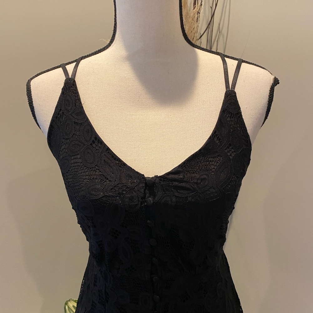 ✨Francesca (NWOT)Alana Button Lace Midi Dress XXS✨ - Picture 5 of 9